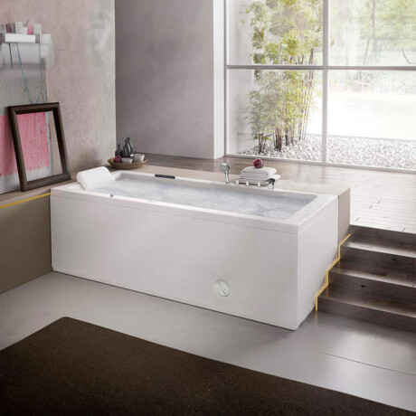 Bañera Con Hidromasaje Blanco Autoportante Aqualia 1700X750 BLANCO