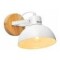 Lampara Aplique De Pared Nordico Metal Y Madera Moderno Blanco
