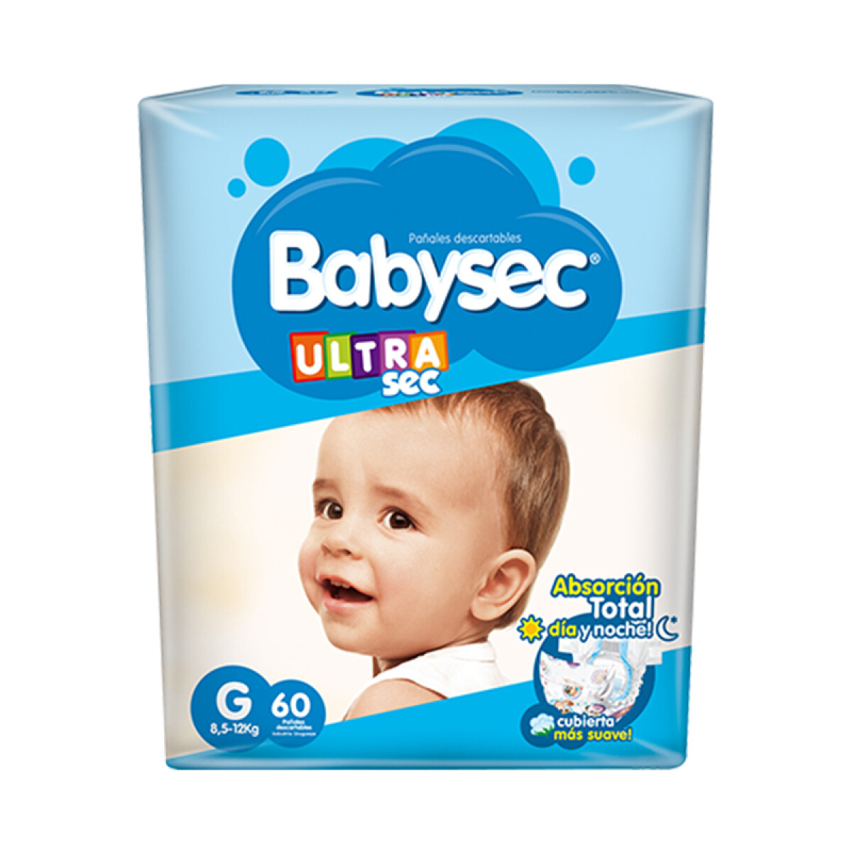 Pañales de Bebé BABYSEC Ultra Talle G x60 