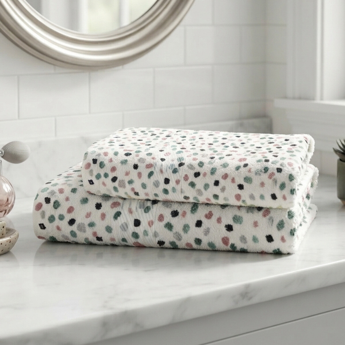 Pack X 2 Toallas Prisma Dohler Estampadas 100% Algodón - SERENA 