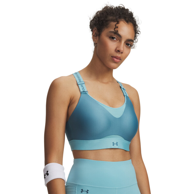 UA Infinity High 2.0 Bra-YLW BLU-466