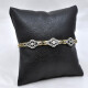 Pulsera Antigua En Oro 18K, Brillantes, Diamantes Y Esmeraldas Pulsera Antigua En Oro 18K, Brillantes, Diamantes Y Esmeraldas