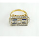 Anillo Oro 18K, Zafiros Y Brillantes Anillo Oro 18K, Zafiros Y Brillantes