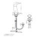 MONOCOMANDO PARA BIDET BRUSHED NICKEL GRIS