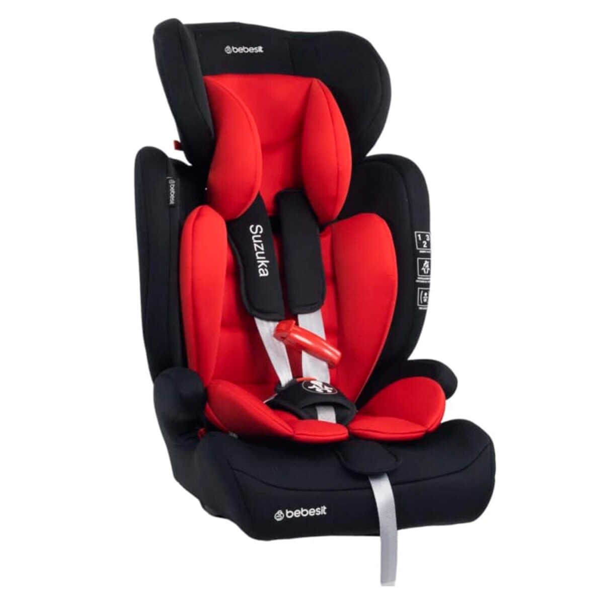 Silla y booster para auto 2 en 1 Bebesit Suzuka hasta 36kg - Rojo 
