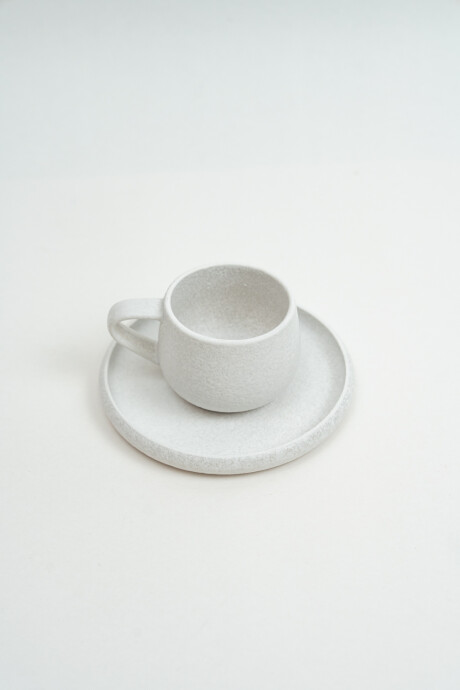 Taza Con Plato Ares Blanco