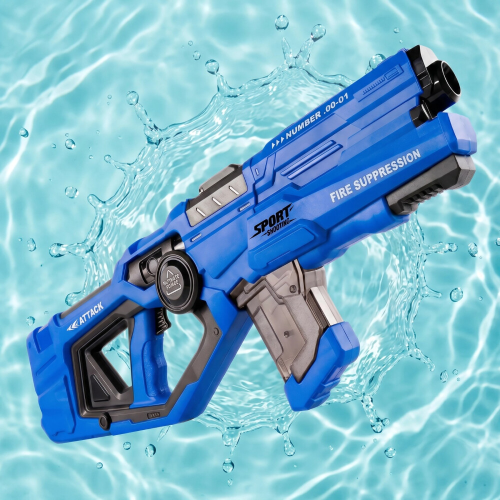 Pistola De Agua Eléctrica Automática a batería Azul
