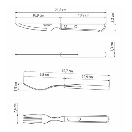 Cubiertos Churrasco 12 Piezas para Asado Polywood Tramontina Cubiertos Churrasco 12 Piezas para Asado Polywood Tramontina