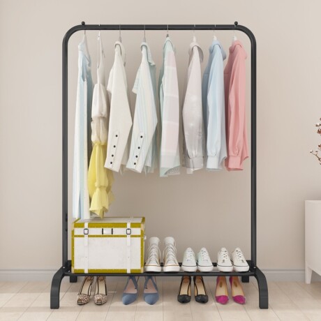 Perchero Organizador de Ropa Closet Hogar de Metal Negro