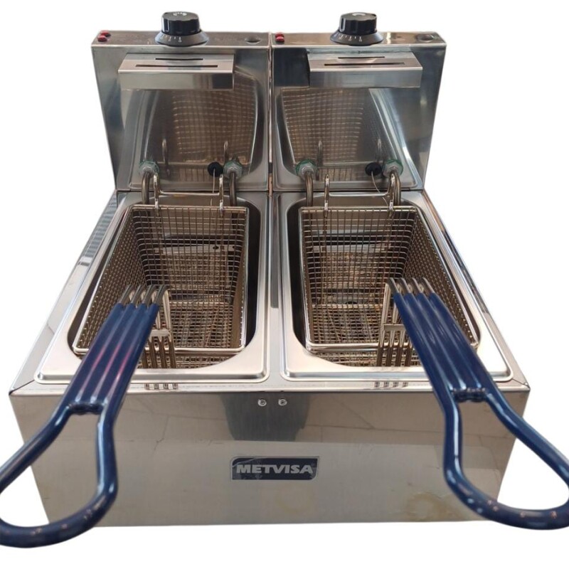 Freidora Electrica Metvisa 6 Ltrs Doble Mod GFEM-3D Freidora Electrica Metvisa 6 Ltrs Doble Mod GFEM-3D
