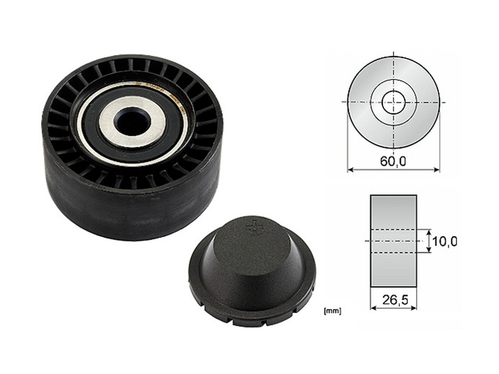 Tensor Guia Correa Citroen C4/Berlingo/C3 Aircross/C3/C3 Picasso/Xsara/Xsara Picasso/C4 Cactus/C-Elysee/Nemo Peug Partner/208/2 