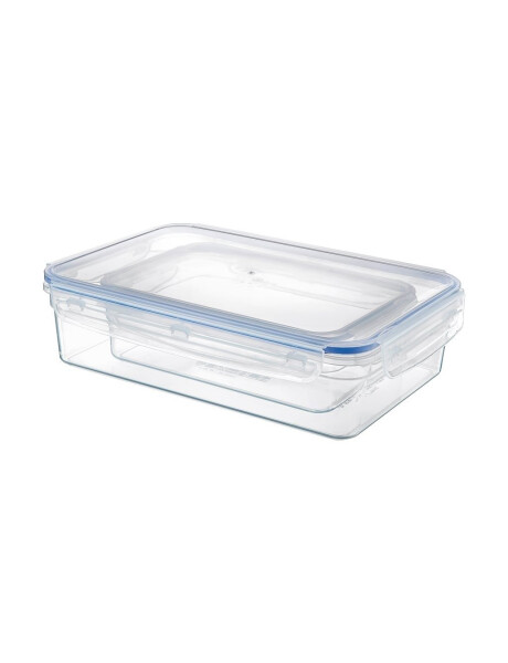 RECIPIENTE RECTANG. 2200ML "TOUCH&LOCK" C/SILICONACOLOR CRISTAL C/SILICONA AZUL 23x16.5x9cms RECIPIENTE RECTANG. 2200ML "TOUCH&LOCK" C/SILICONACOLOR CRISTAL C/SILICONA AZUL 23x16.5x9cms