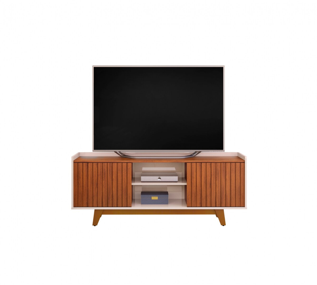 Rack para TV Flat 60” - Terminación Freijo 