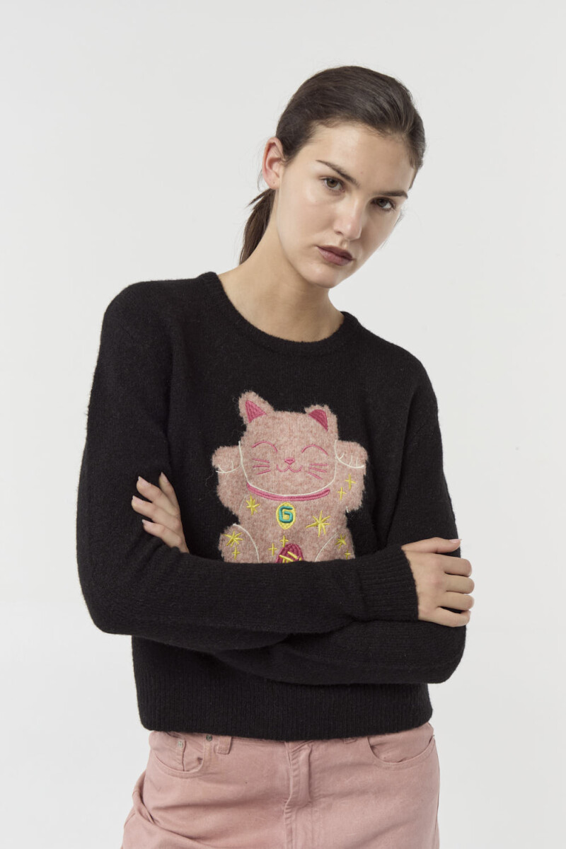 SWEATER LUCKY Negro