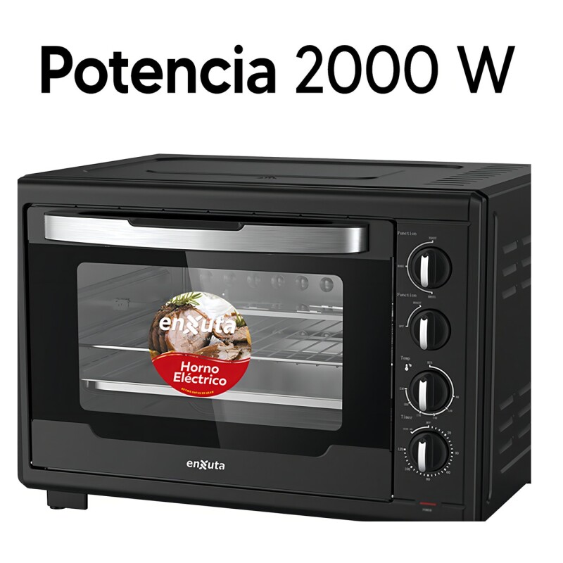 Horno Electrico Enxuta 55lts 2000w Con Accesorios Horno Electrico Enxuta 55lts 2000w Con Accesorios