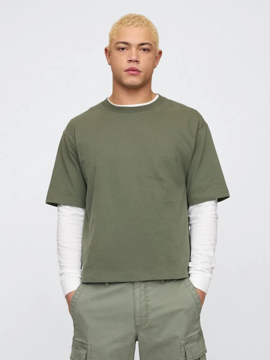 Remera Vintage Soft Hombre - Thyme 19-0309 Tcx 