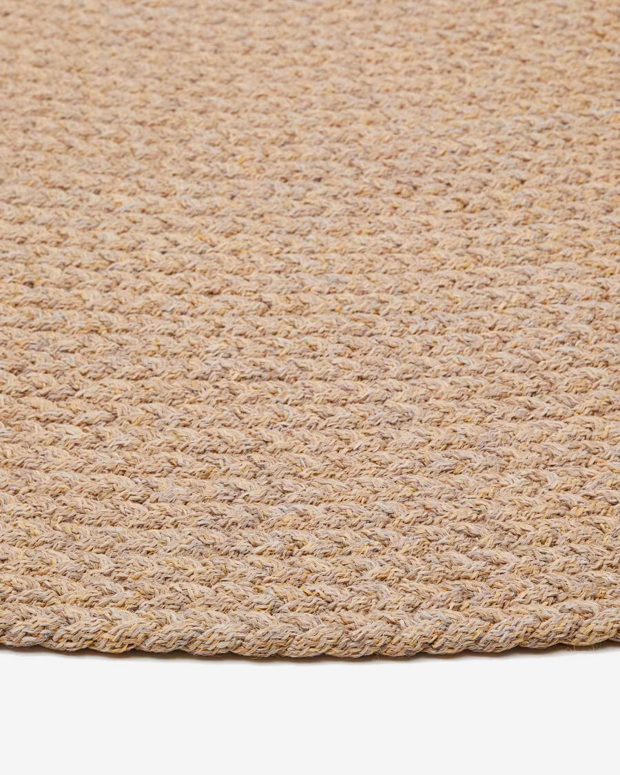 Alfombra Despas en fibras sintéticas beige Ø150 cm Alfombra Despas en fibras sintéticas beige Ø150 cm