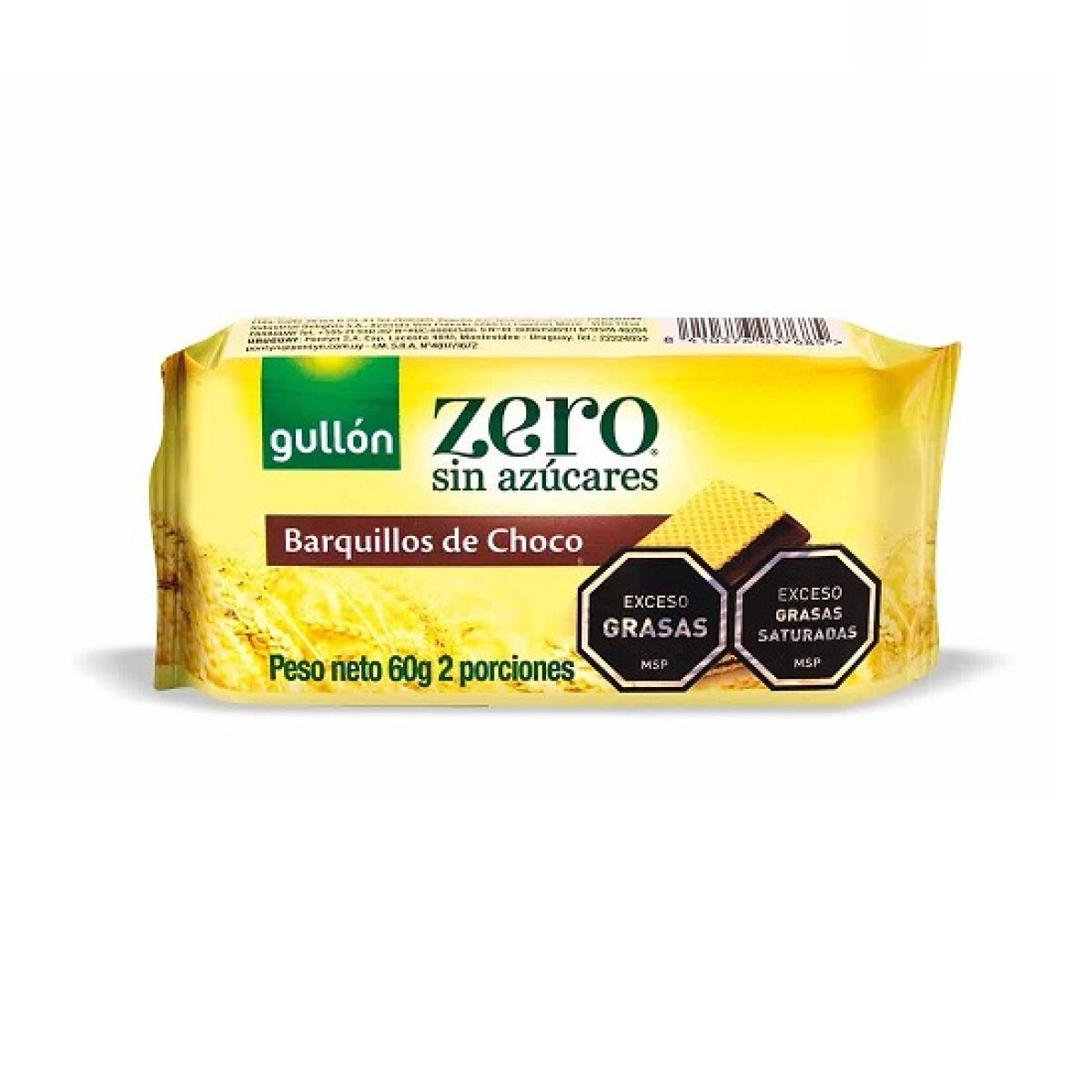 GALLETAS GULLON SIN AZUCAR WAFLE CHOCOLATE 60G 