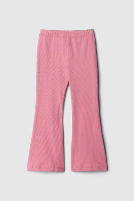 Calza Rib Flare Toddler Niña Elle Pink