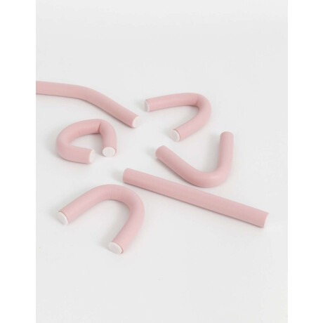 Set De Rizadores De Pelo Rosa Claro