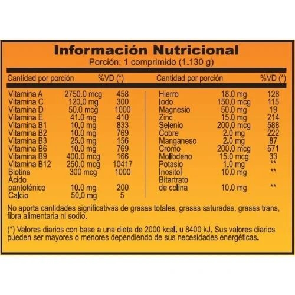 ONE Multivitamínico Natural Life | 30 Comprimidos ONE Multivitamínico Natural Life | 30 Comprimidos