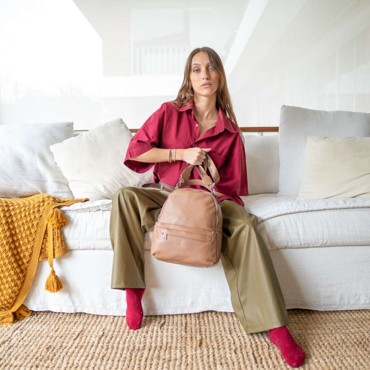 Mochila Ravena - Tostado 