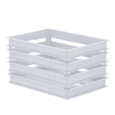 Canasto Organizador 49x34x25 Cm Blanco Canasto Organizador 49x34x25 Cm Blanco