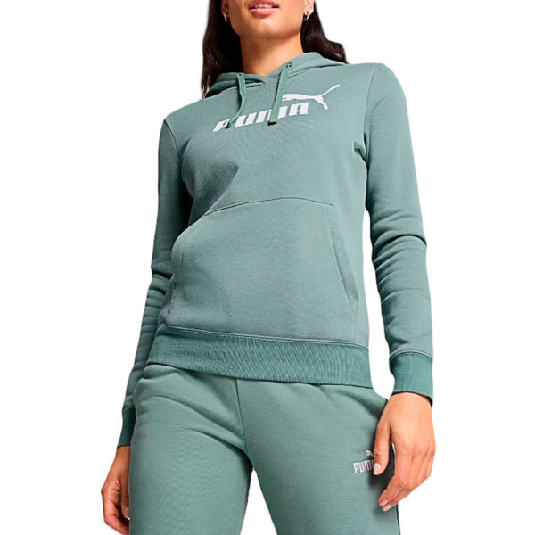 Puma Ess No. 1 Logo Hoodie Fl (s) Verde