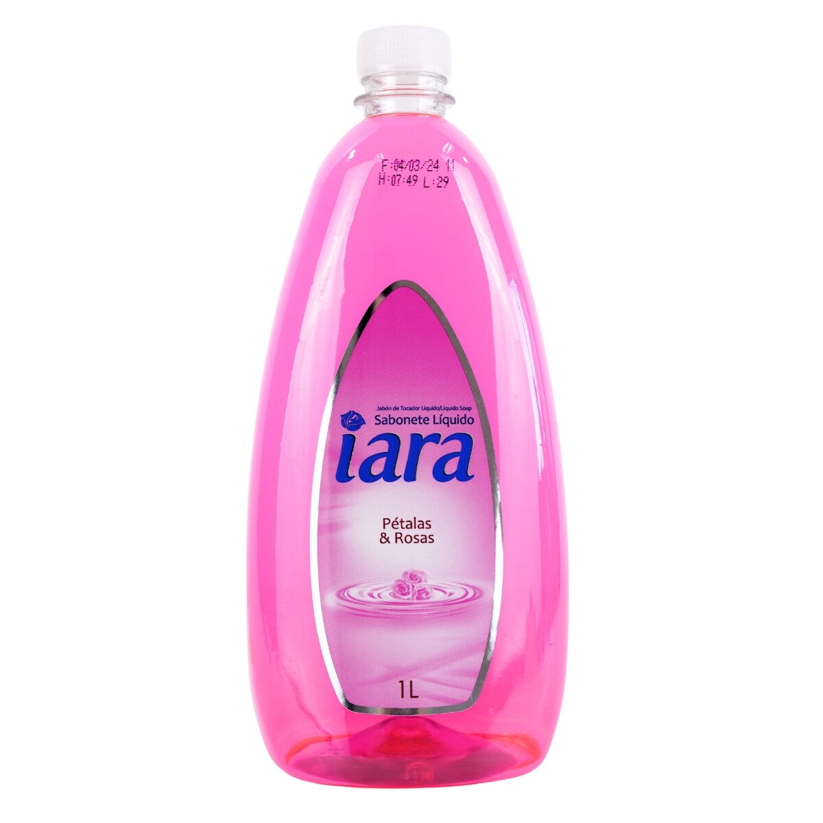 Jabon liquido para manos Iara refill 1L Rosas 