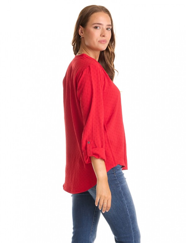 Blusa Escote V ROJO