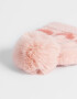 Gorros Infantiles Con pompones Gorro Efecto Peluche - Rosa Claro