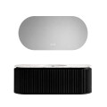 MUEBLE DE BAÑO PVC NEGRO CON ESPEJO LUZ LED MODELO LT6002-100 / MUEBLE + ESPEJO LED - 100 cm Mueble De Baño Pvc Negro Con Espejo Luz Led Modelo Lt6002-100 / Mueble + Espejo Led - 100 Cm