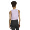 Musculosa de Mujer Adidas Train Essentials Boxy Workout Tank Top Violeta Claro