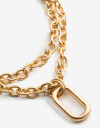 Collares Cortos Metal Collar Corto Layer Cadena - Dorado Oro Amarillo