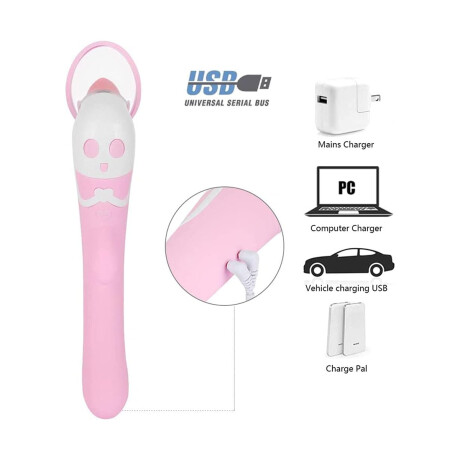 Succionador de Clítoris Y Pezones Con Lenguita Vibrador Recargable USB Succionador de Clítoris Y Pezones Con Lenguita Vibrador Recargable USB