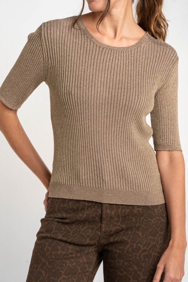 Sweater Lurex Beige