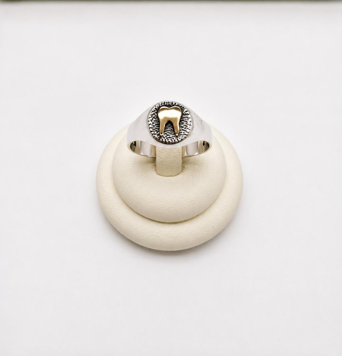 Anillo sello de profesión dentista 