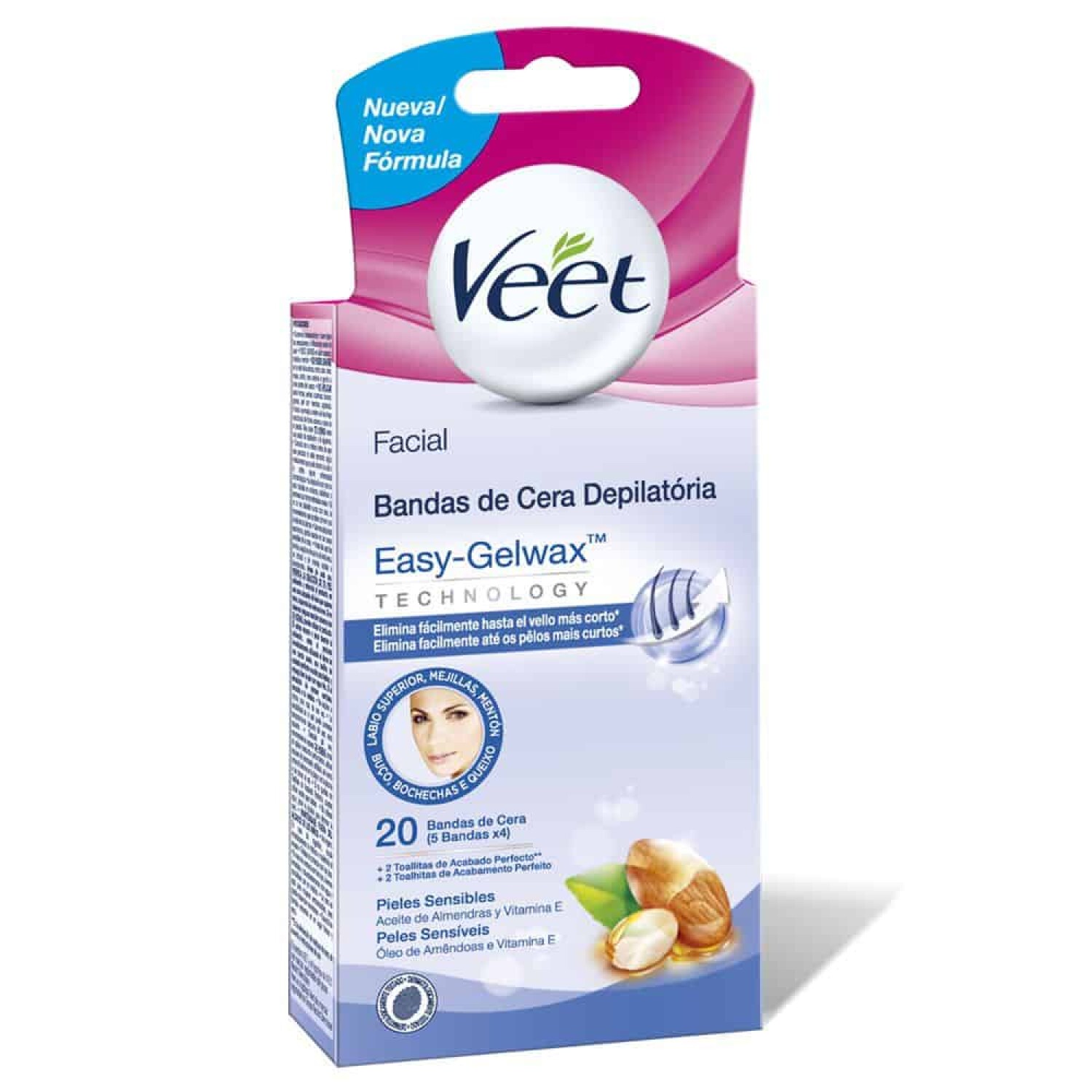 Veet Bandas Faciales Piel Sensible