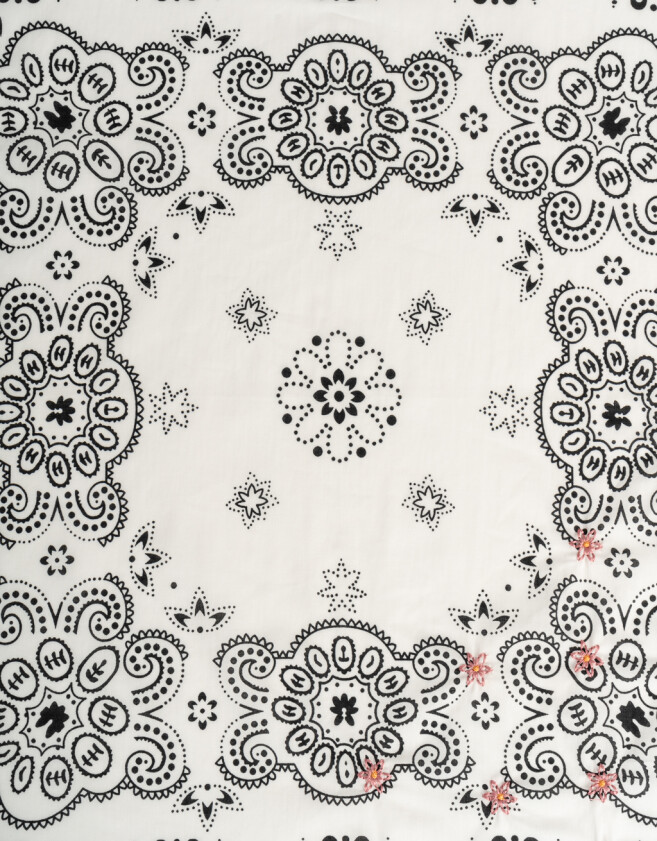 Vinchas Textiles Pañuelo Pañuelo Estampado - Blanco Crema