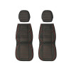 Cubreasientos Eco Cuero Negro Con Detalles Rojos 11 Piezas Cubreasientos Eco Cuero Negro Con Detalles Rojos 11 Piezas