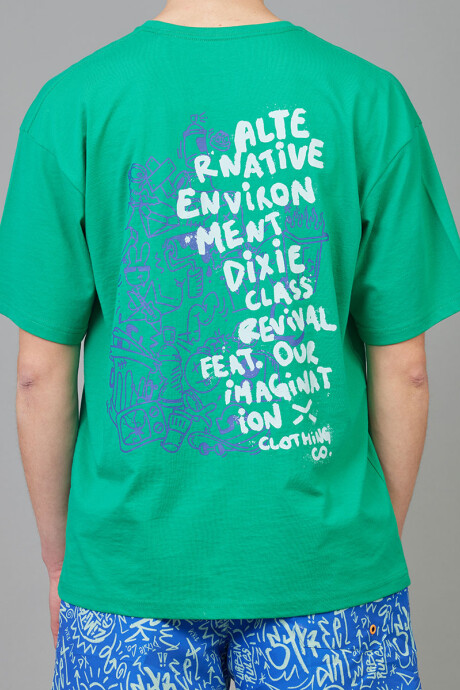T-SHIRT PASKE DIXIE Verde