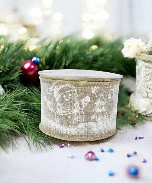 Cinta 3,5 cm. x 1 mts - NavidadSnowman Cinta 3,5 cm. x 1 mts - NavidadSnowman