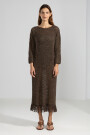 FRINGES DRESS Chocolate