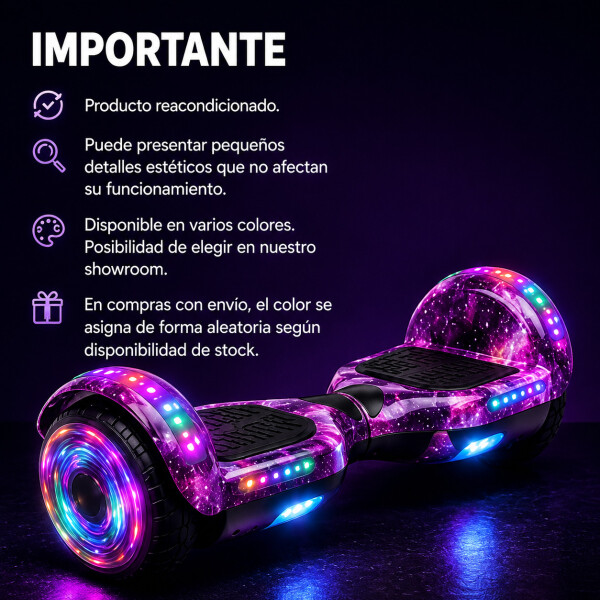 Hoverboard Patineta Skate Electrica Gogreen Bt Rod 6.5" Ref Hoverboard Patineta Skate Electrica Gogreen Bt Rod 6.5" Ref