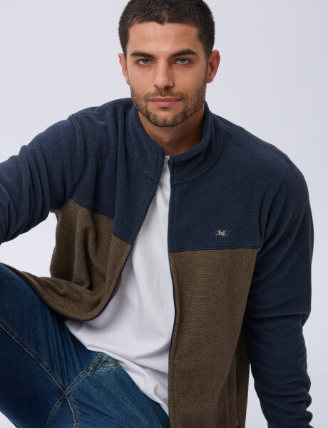 CAMPERA POLAR BICOLOR Beige