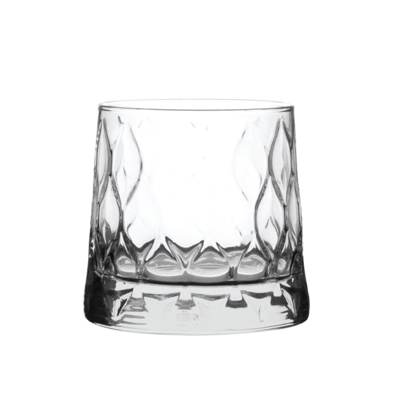 Vaso de Whisky de Vidrio 440cc Set 4 Unidades Leafy Pasabahce Vaso de Whisky de Vidrio 440cc Set 4 Unidades Leafy Pasabahce