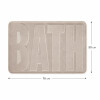 Alfombra de Baño Soft con Relieve 50x70cm Beige