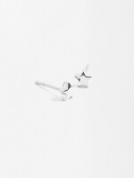 Pendientes De Estrellas - Plata De Ley 925 plateado