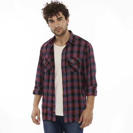 Camisa Wrangler de Hombre - FLANNEL SHIRT - WLS101UR ELD