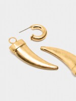 Aros Con Colgante Extraíble dorado